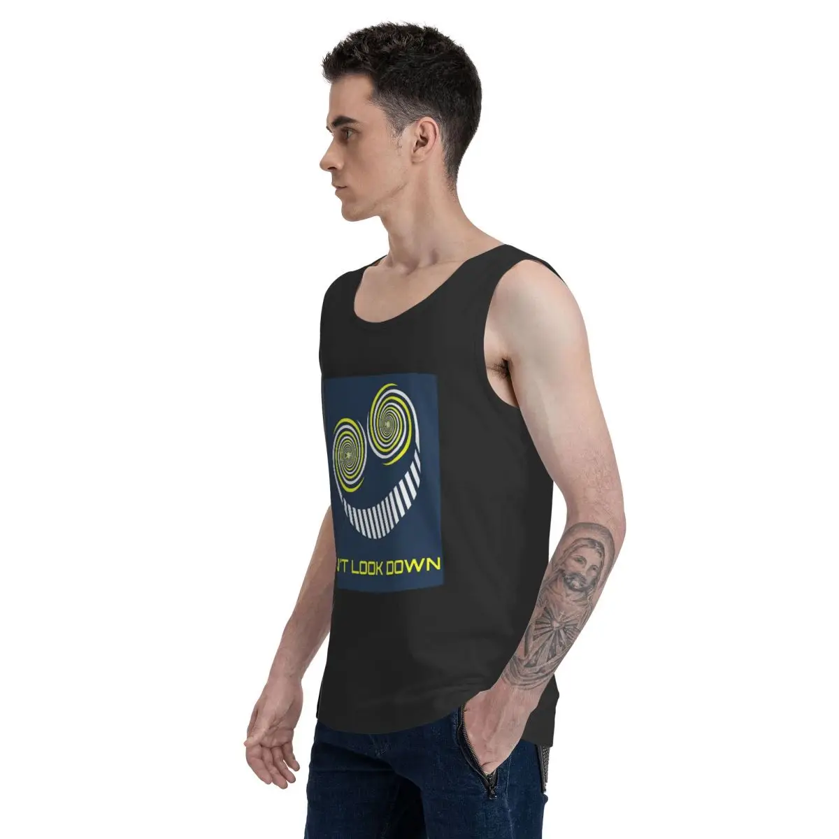 Фото Мужская толстовка-безрукавка The Smiler Alton Towers Uniform Outfit Merch UkActive, 100% хлопок, мужские майки, футболки без рукавов №3