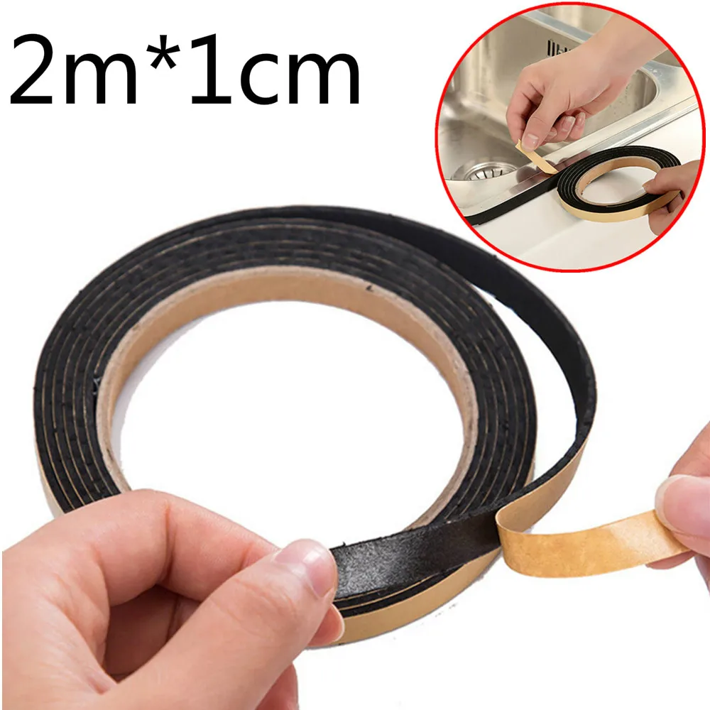 

2 M Waterproof Seal Kitchen Black Self-Adhesive Door Window Sealing S p Gas Stove Slit S p Antifouling Dustproof