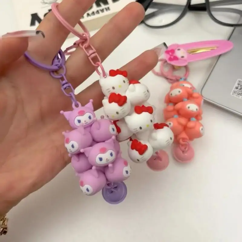 

Новинка Sanrio Kawaii Мультфильм Kuromi Melody My Melody брелок Hello Kitty креативные сумки с подвеской праздничные подарки для студентов