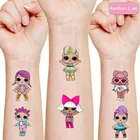 Куклы LOL, оригинальные наклейки с татуировкой, 1 шт., фигурки героев мультфильмов для девочек, рождественские игрушки, подарки на день рождения