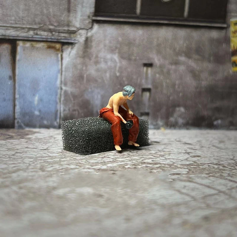 Женская кукла в масштабе 1/64 короткие волосы фигурка фитнес-девушки сцена