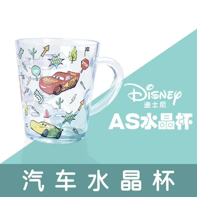 Disney Cartoon Children Mickey Minnie Saliva Cup Children Drink Water Anti-fall Household Straw Princess Series Milk Mug Baby
