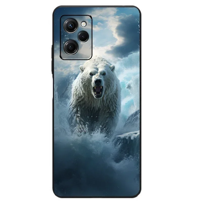 Bear Pattern Case For Oppo A76 A74 A72 A54 A53 A53S A52 A33 A11 A1 Pro A1X 5G A9 A5 2020 K9X Painting Silicone Phone Cover