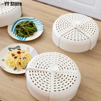 foldable microwave food cover reusable plastic anti mosquito breathable food cover safe vent kitchen tools leftovers dust cover