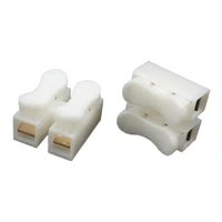 30pcs ch2 quick wiring terminal 2 position terminal self locking push type terminal wire docking 2 position wire clip