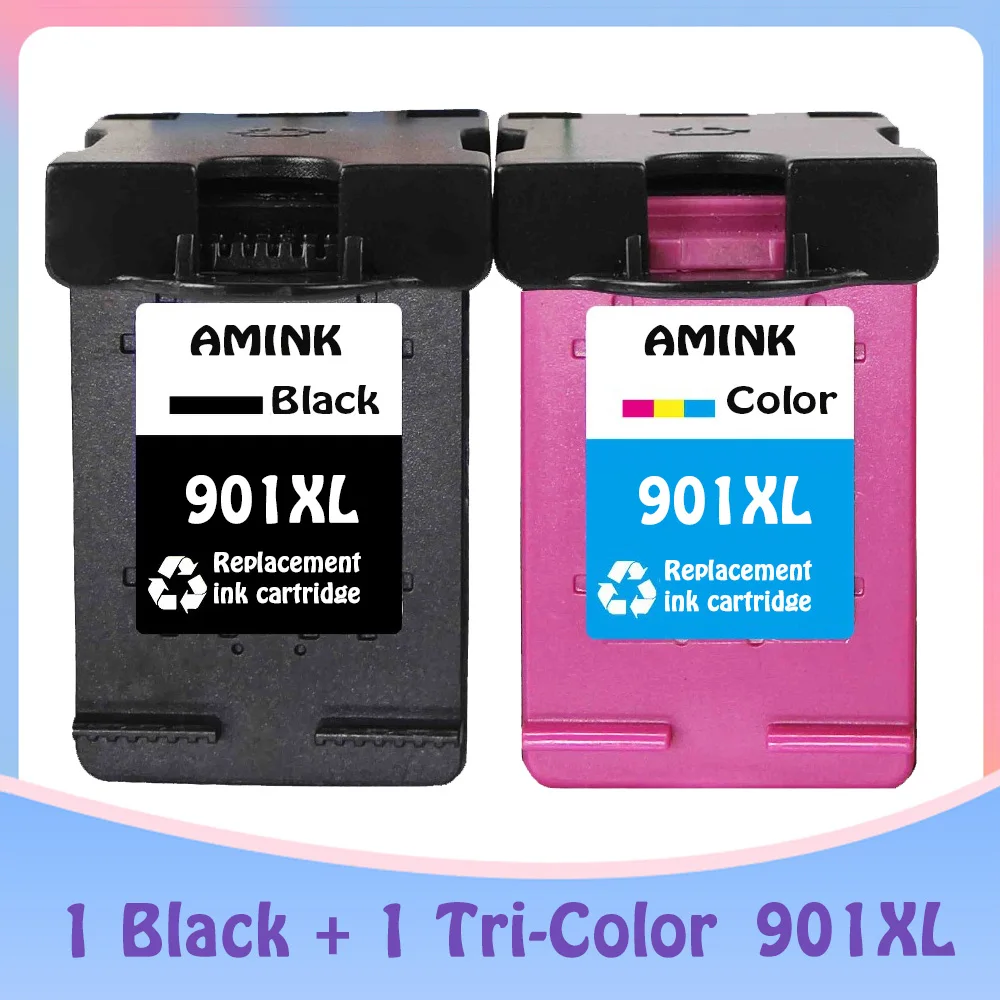 

901XL Ink Cartridges Replacement for HP901XL For HP HP 901 Ink Cartridge for Officejet 4500 J4500 J4540 J4550 J4580 J4640 4680