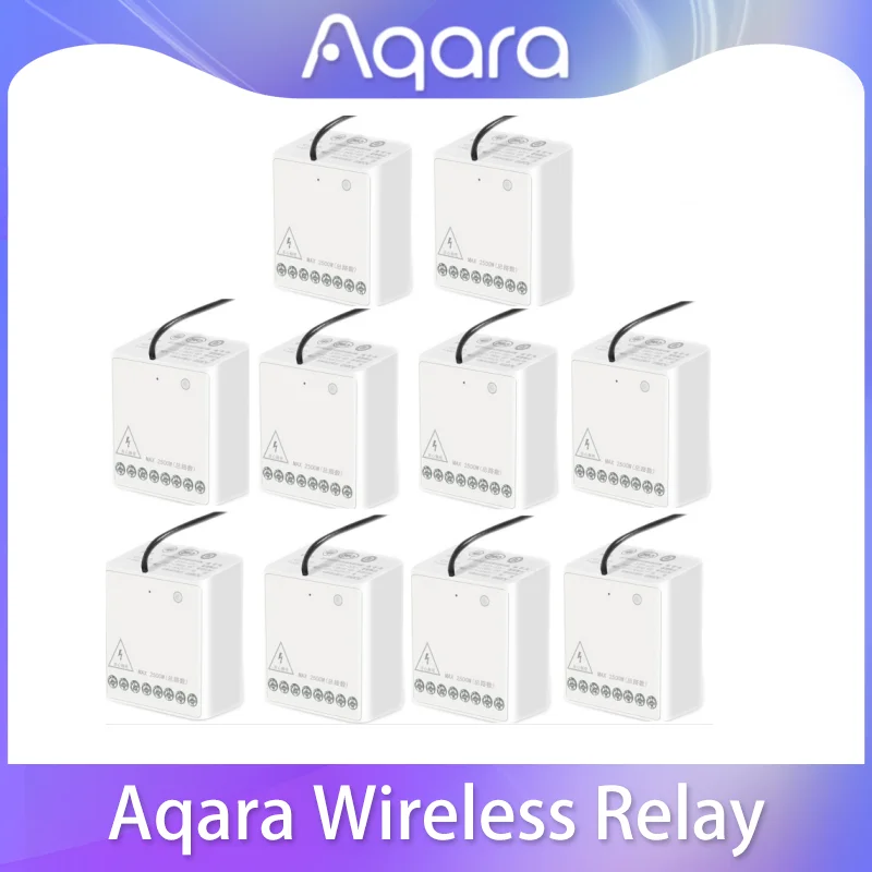 Модуль управления Aqara Zigbee, двухканальный беспроводной контроллер, работает с приложением Mi Home и Apple HomeKit