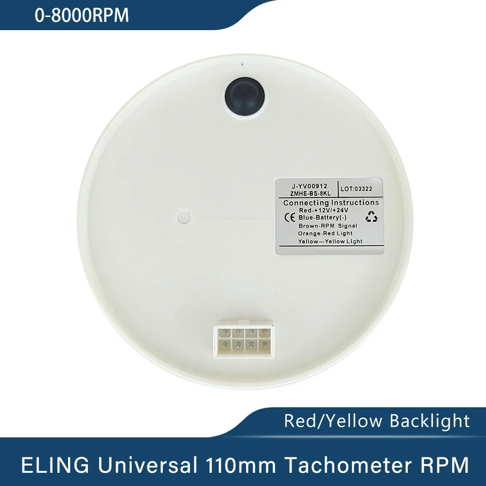 ELING водонепроницаемый тахометр переменного тока двигателя диаметром 110 мм датчик