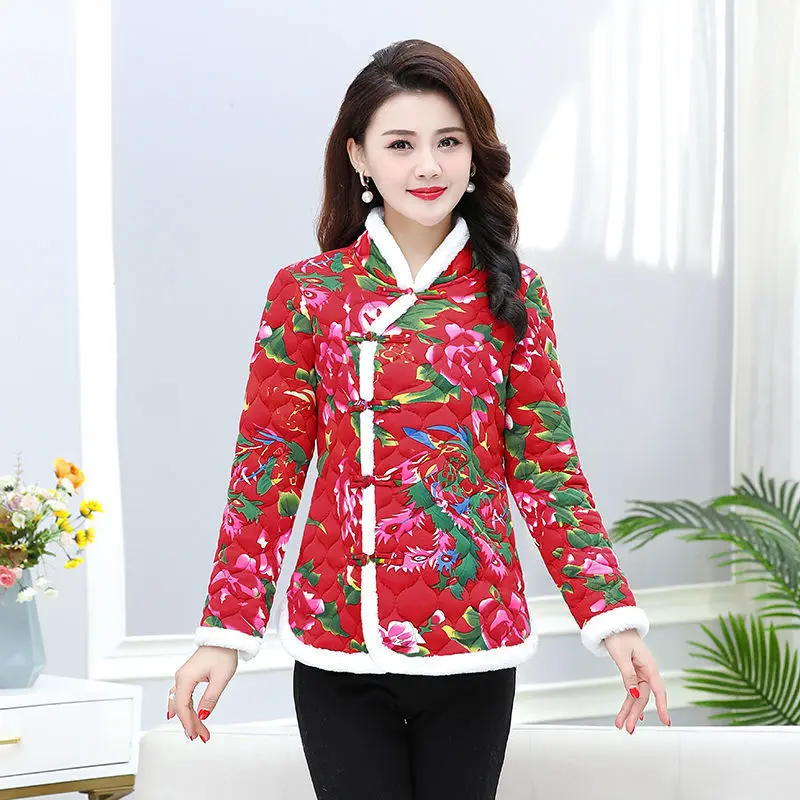 Женская модная хлопковая одежда зимнее Новое хлопковое пальто в стиле ретро с