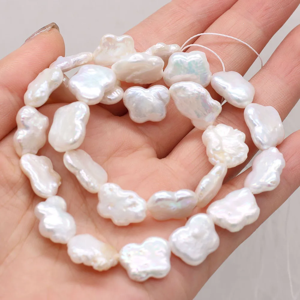 

AAA Natural Freshwater Pearl Butterfly Shape Loose Spacer Beads for Women Jewelry Making Elegant Bracelet DIY Necklace 13 Inches
