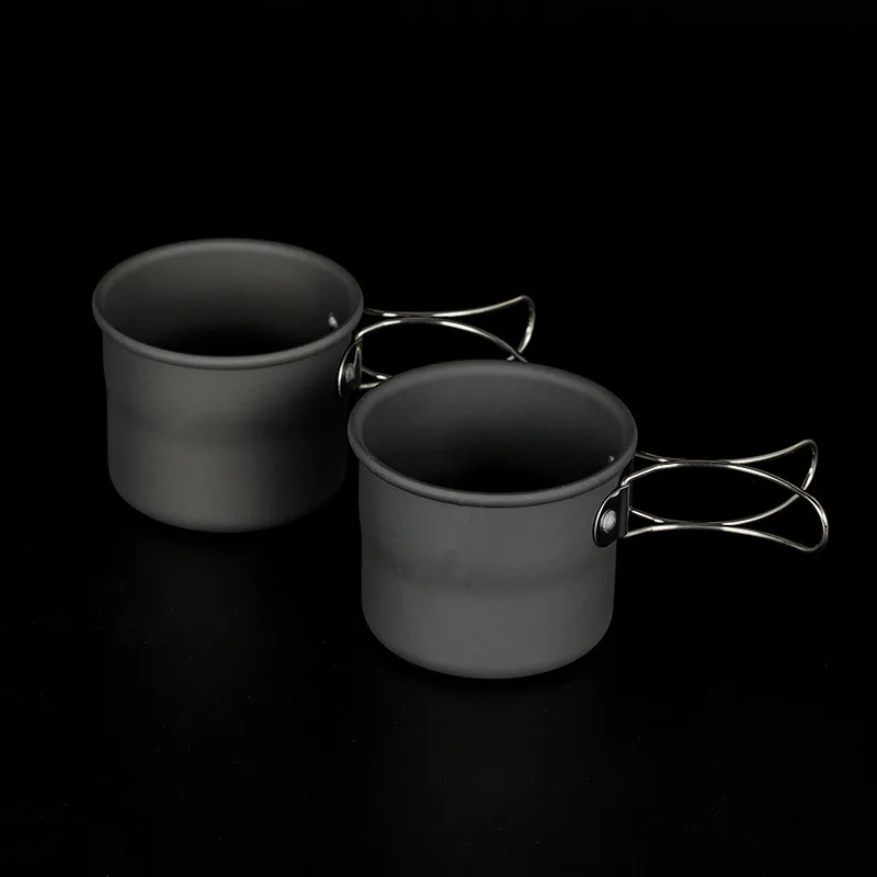 

Camping Aluminum Cup Outdoor Mug Tourism Tableware Picnic Cooking Equipment Tourist150ml Coffee Drink Trekking Hiking