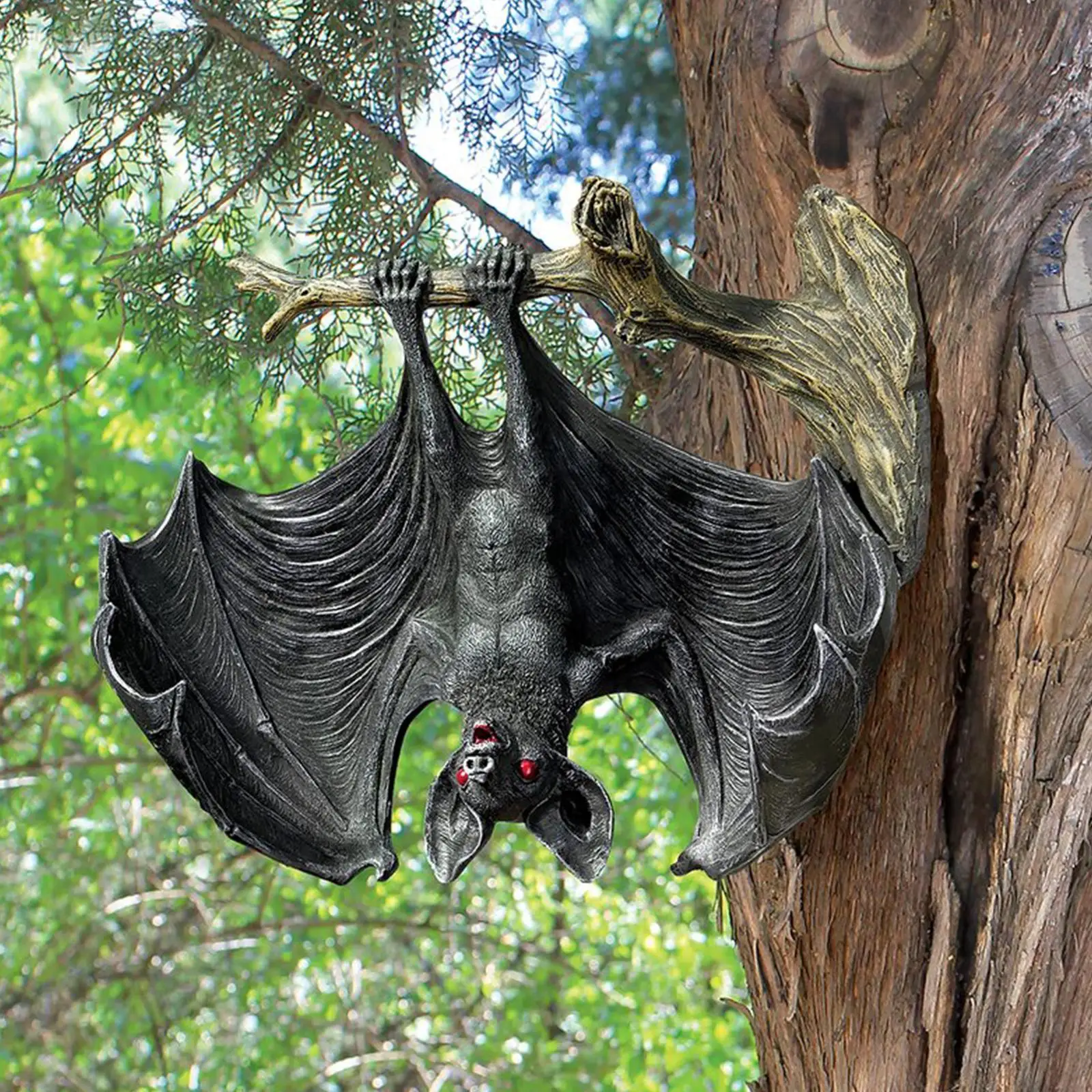 

1PCS High Quality Decorative Pendant Outdoor Cartoon Bat Hanging Decorative Park Crafts Garden Shaped Resin X9V4