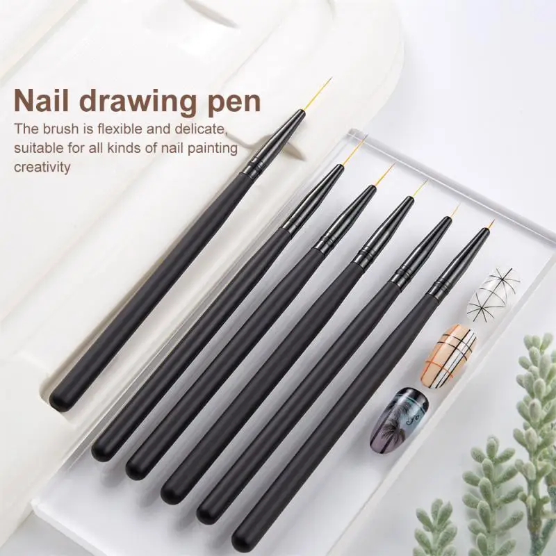

Diy Nails Uv Gel Brushes Painting Pen Nail Polish Painting Drawing Brush Acrylic Uv Gel Extension Pen Liner Stripes Nail Brush