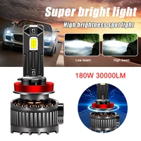 new 30000lm 180w h7 led canbus car headlights bulbs h4 h1 9005 9006 h11 9012 led light 6000k 6075 csp auto lamp parts waterproof
