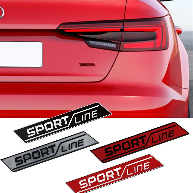 Металлическая Наклейка на решетку для спортивной линии эмблема задний багажник