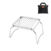 outdoor mini folding bracket portable barbecue stove stove head rack grill pan rack pot rack to send handbag