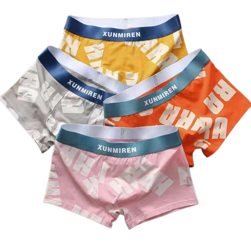 Male Panties Cotton Men's Underwear Boxers Breathable Man Boxer Printed Underpants Comfortable Shorts Men Underwear L-3XL