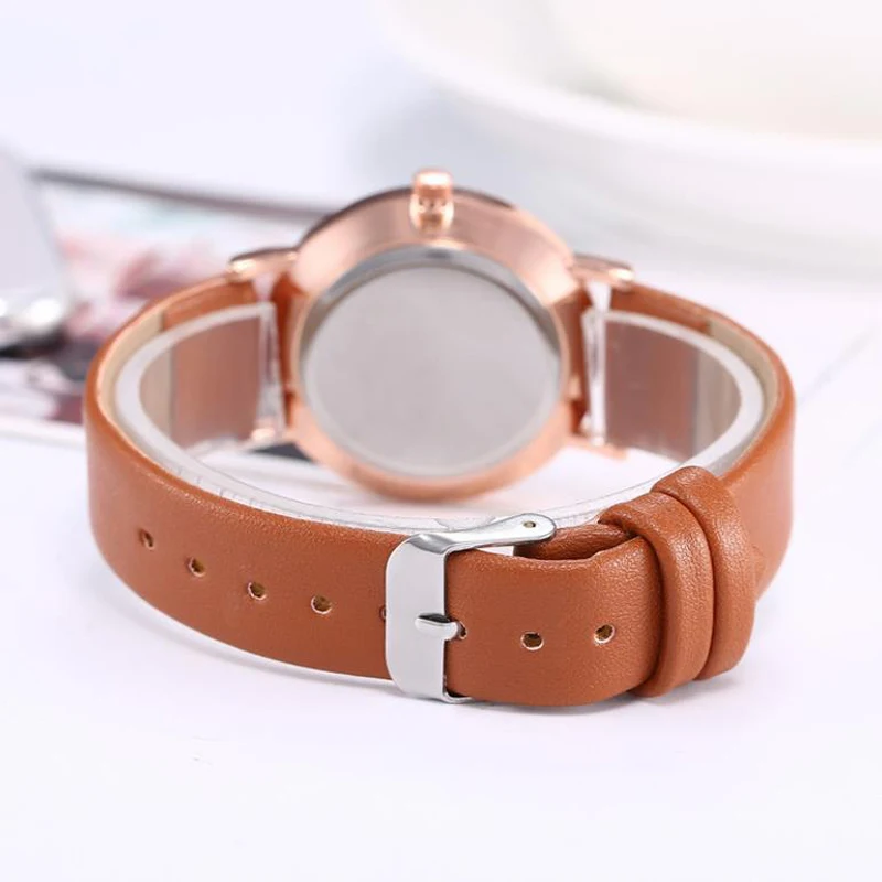 New Women Watch Luxury Brand Casual Exquisite Leather Belt Watches With Fashionable Simple Style Quartz WristWatch Reloj Mujer enlarge