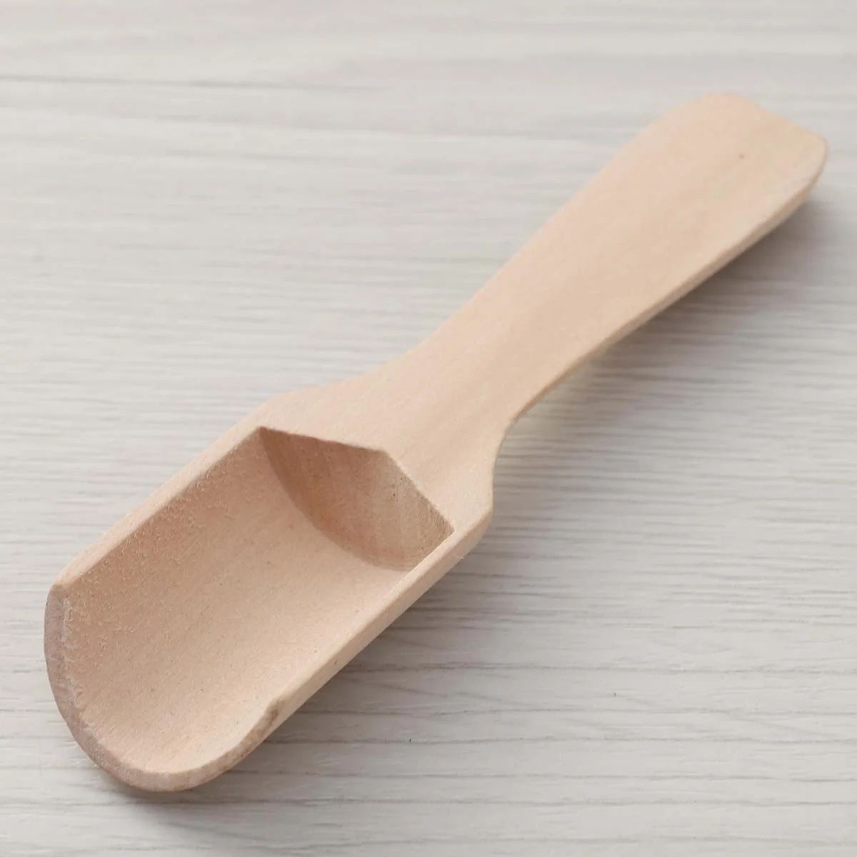 

6pcs Wooden Coffee Tea Scoops Mini Candy Bath Salt Spices Flavors Spoons - 2.8x11cm