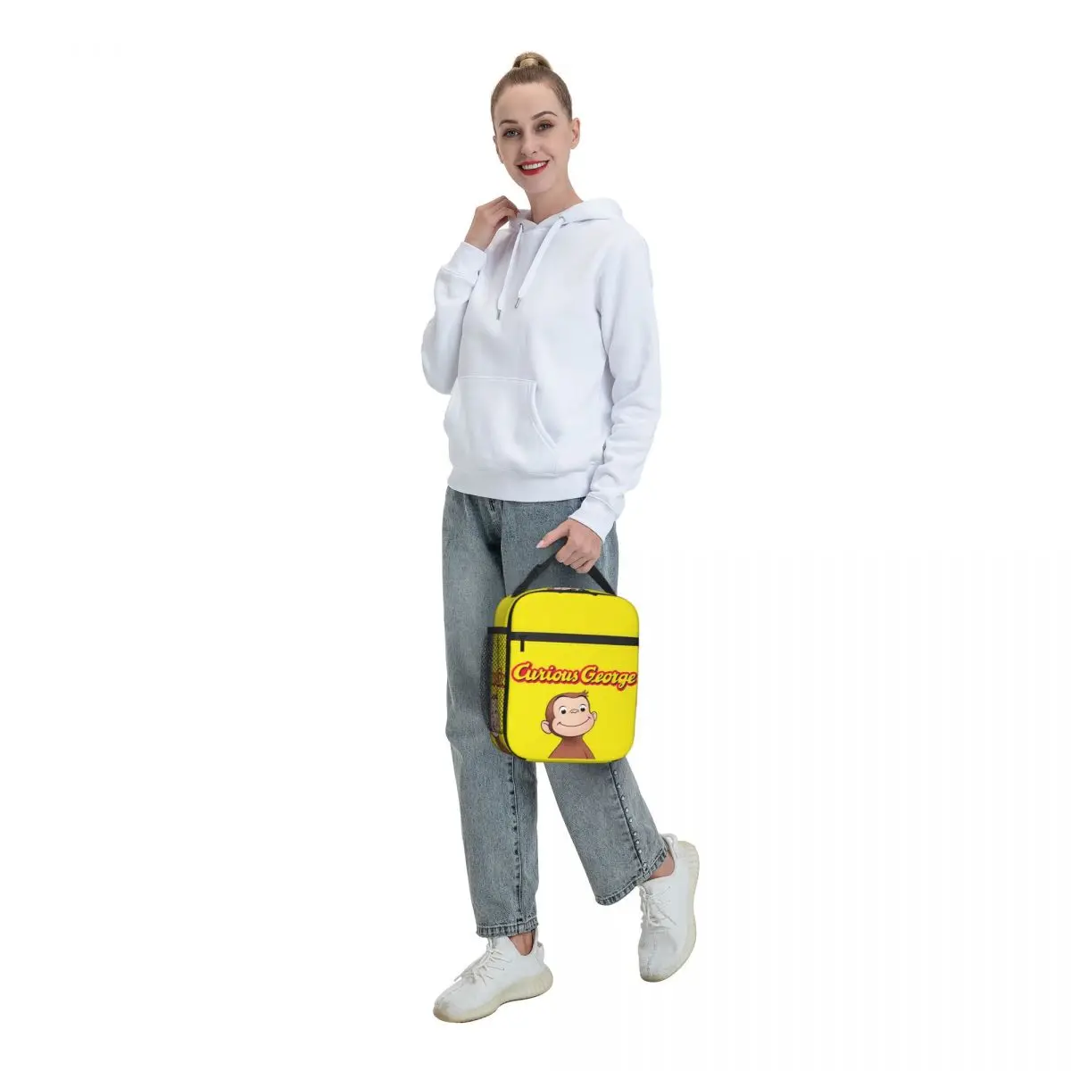 Многоразовый Ланч-бокс для женщин с обезьянами и термоизоляцией