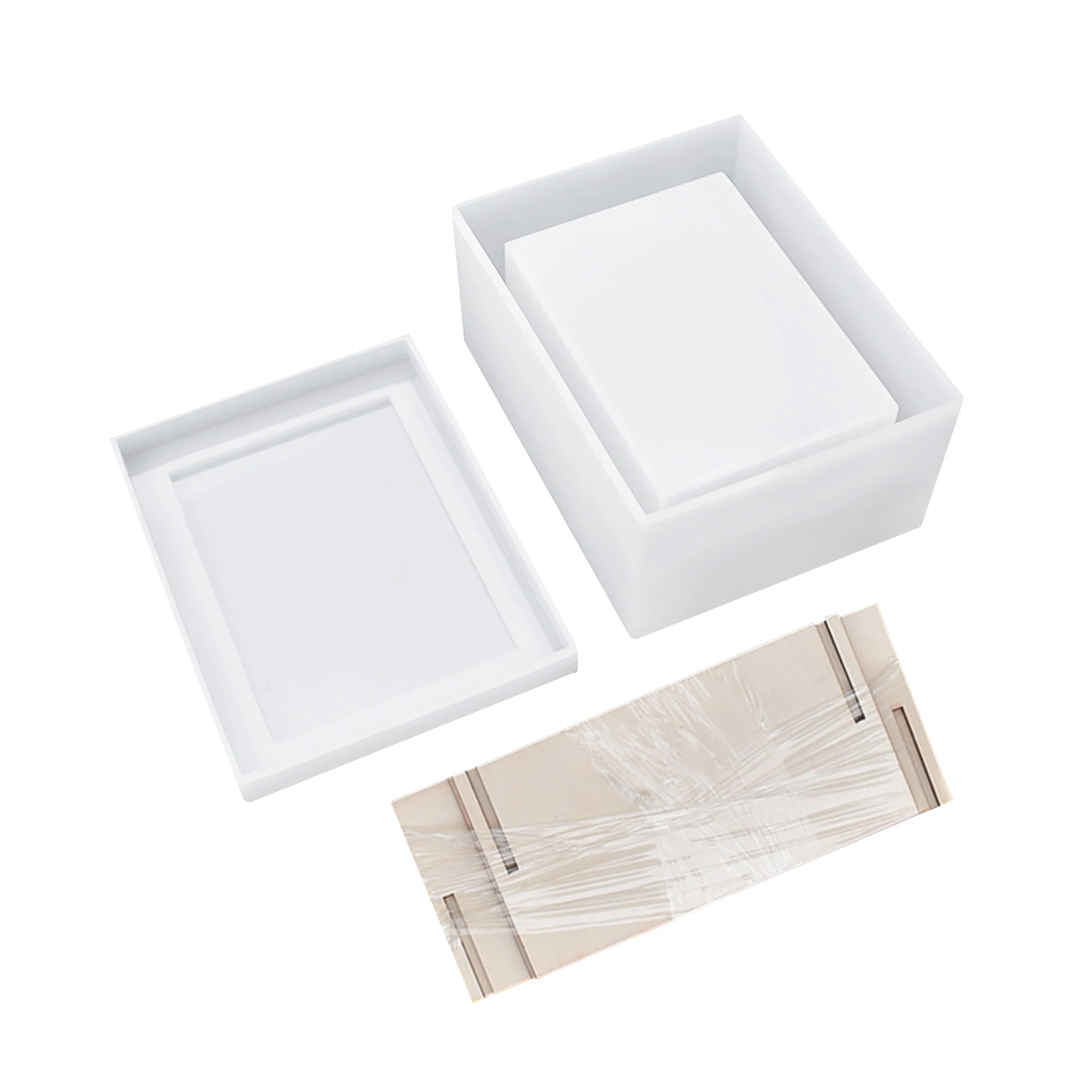 

Casting Dried Flower Napkin Holder Soap Making Tissue Box Mold Home Decoration Silicone DIY Craft Crystal Epoxy Resin Gift Case