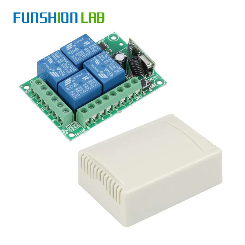 Универсальный беспроводной пульт дистанционного управления FUNSHION 433 МГц 12 В