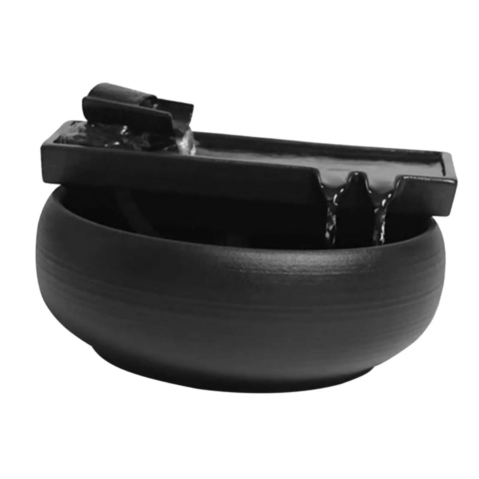 

Ceramic Table Top Fountain Feng Shui Calming Meditation Waterfall Fish Tank
