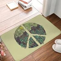 mountain non slip doormat peaceful landscape bath bedroom mat welcome carpet flannel pattern decor