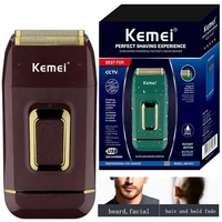 original kemei barber shop hair electric shaver for men beard electric razor bald shaving rechargeable machine finishing tool