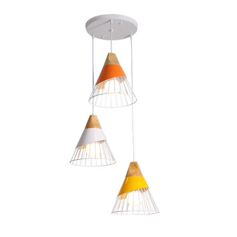 

Современный подвесной светильник в стиле индастриал Лофт, дизайнерский деревянный потолочный светильник для спальни, столовой, Скандинавс...