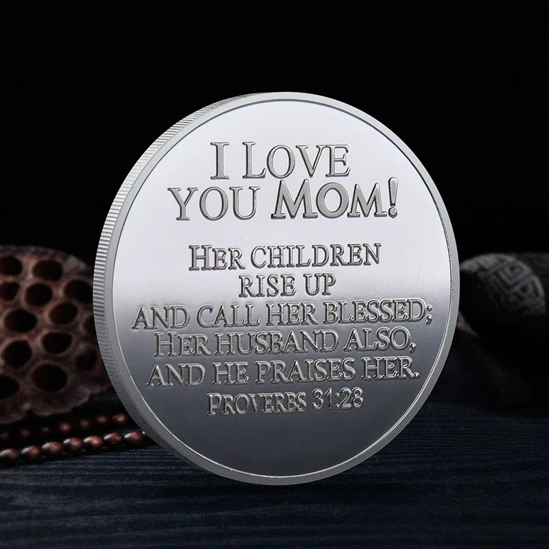 Сувенирная монета на женский день похвала мамы предсказания 31 коллекционные