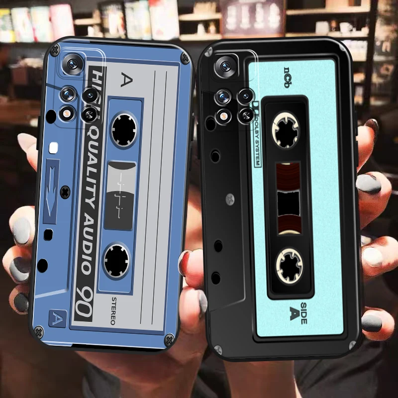 

Retro Vintage Old Cassette Tape Phone Case For Xiaomi Redmi Note 11 11T 11S 10 10S 10T 9 9S Pro Redmi 10 9 9T 9A 9C Carcasa