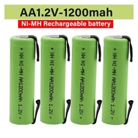 the latest model of 100 aa 1 2v ni mh rechargeable battery 1200mah dly is suitable for electric shaver toothbrush and so on