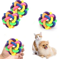 dog accessories pet toys for dogs toys for dog dog puppy colorful training chew ball bell squeaky sound play dog ball bite ball