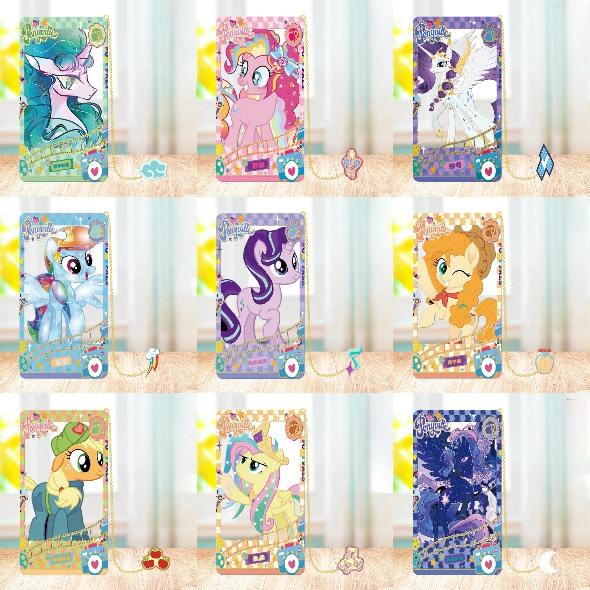 Металлические закладки в стиле аниме Мой маленький пони с принтом красивых