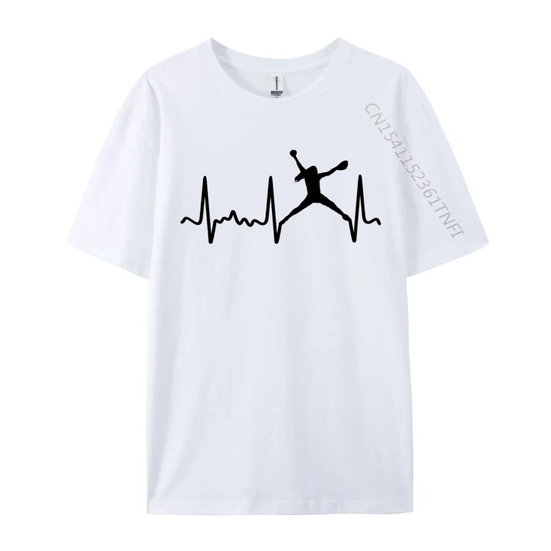 Черный софтбол-кувшин Heartbeat софтбольный ловец Футболки для мужчин Хип-хоп