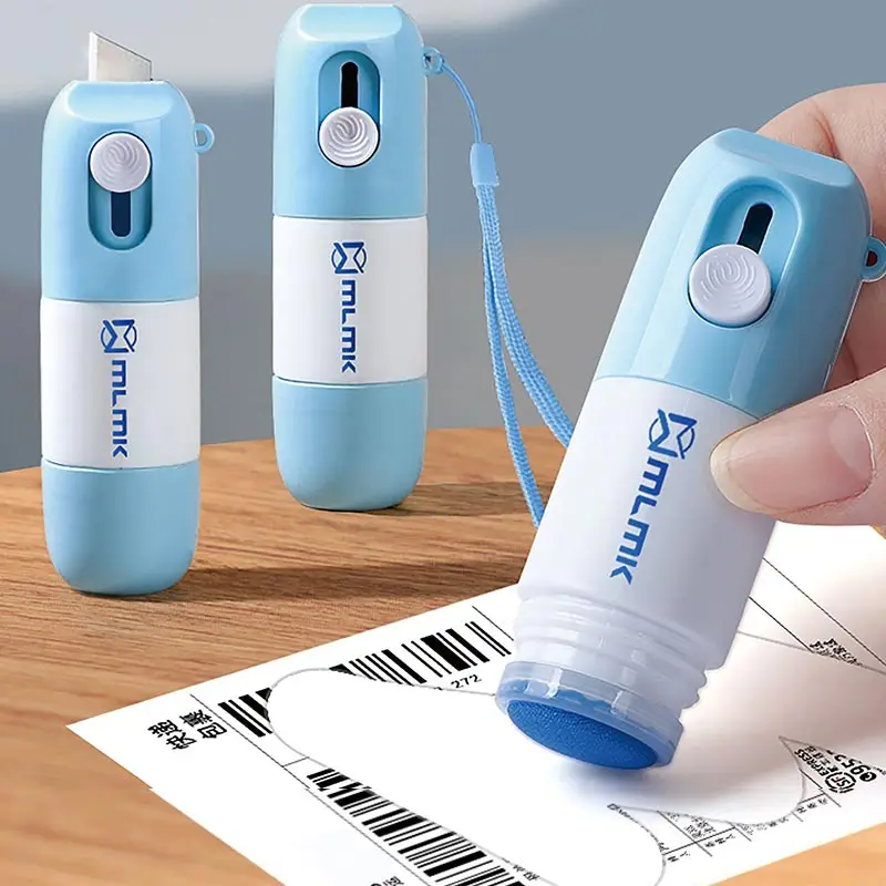 

Портативный курьерский счет-фактура альтер с ножом 1 в 2 жидкость важная защита конфиденциальности коррекция для термокорректора бумаги