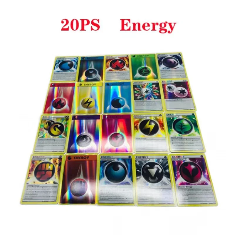 

50PCS Pokemon Cards GX TEAM Energy TCG Toy Non Repeat Shining English Board Game Battle Carte Trading Children Christmas