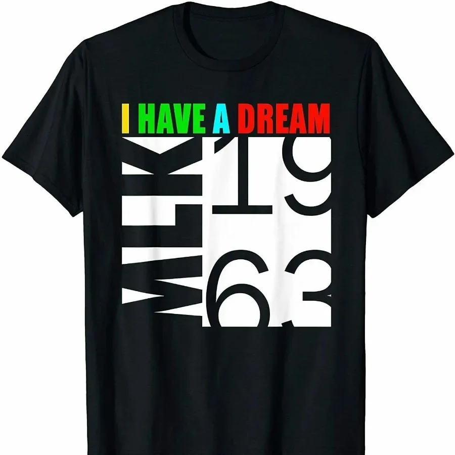 Футболка Martin Luther King Jr. Day I Have a Dream MLK короткие повседневные рубашки из 100% хлопка