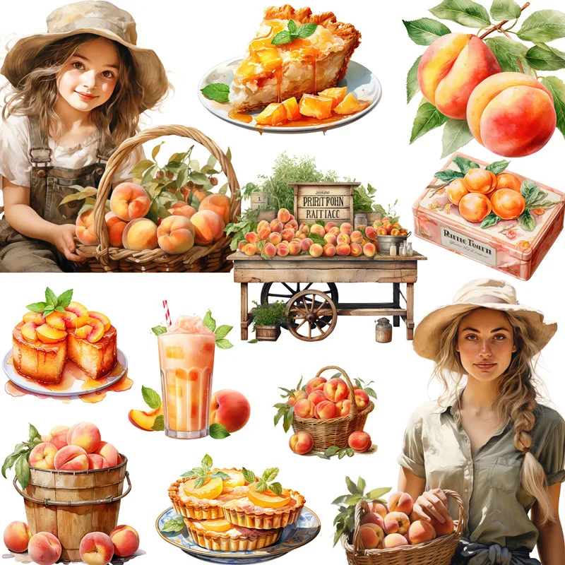 Персиковые Стикеры для девочек стикеры рукоделия и скрапбукинга детские игрушки