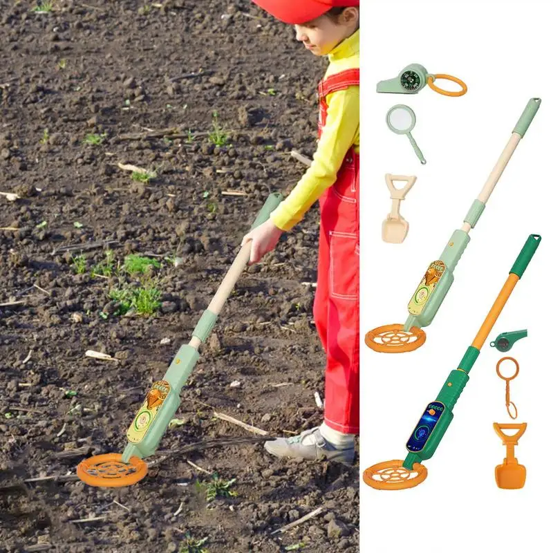 

Kids Treasure Hunting Set Metal Coin Finder Adjustable Gold Detector Treasure Hunting Detector Kit Adjustable Gold Detector