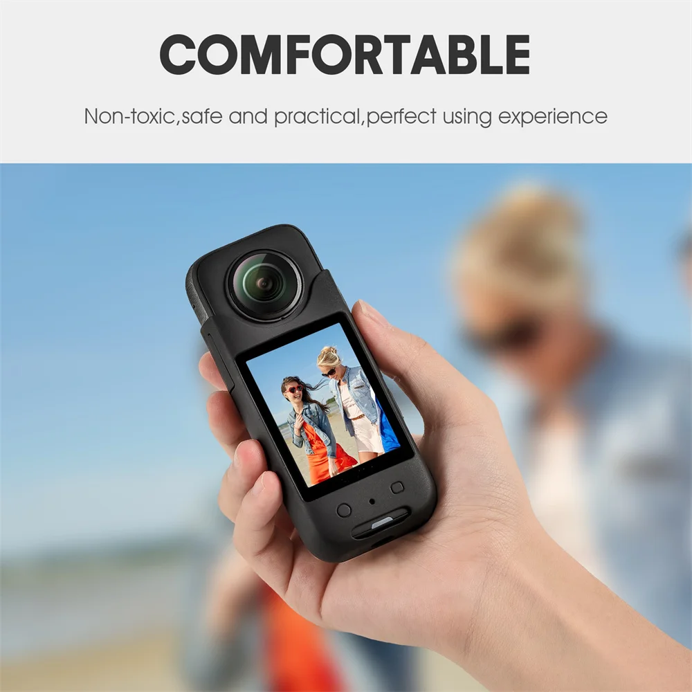 Фото Новый силиконовый защитный чехол для панорамной камеры Insta360 X3 противоударный Новый силиконовый защитный чехол для панорамной камеры Insta360 X3 противоударный