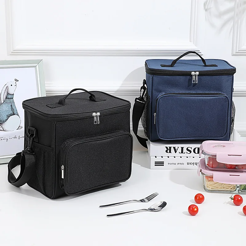 

Cation Series Large Size Bento Bag Simple for Office Workers Portable Lunch Bag Japanese Lunch Box Insulated Bag