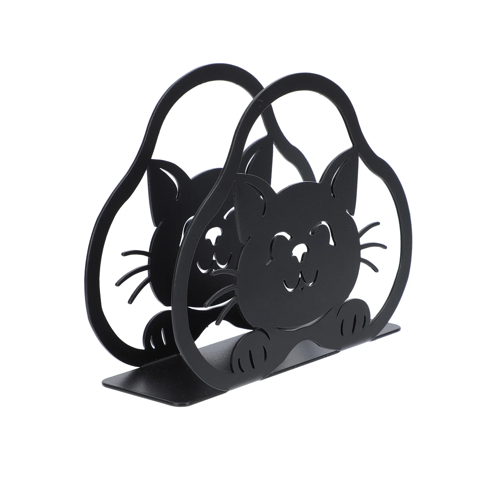 

1Pc Functional Table Napkin Holder Stand Napkin Dispenser Decor (Black)