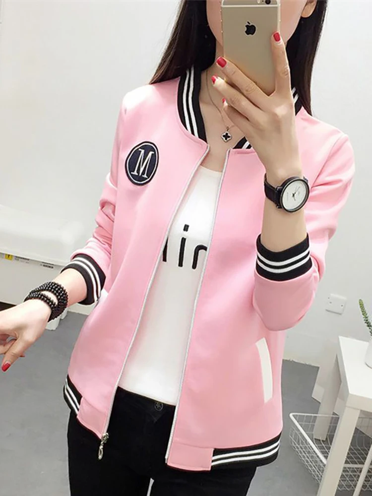 

Куртка женская демисезонная с вышивкой, на молнии, с длинным рукавом