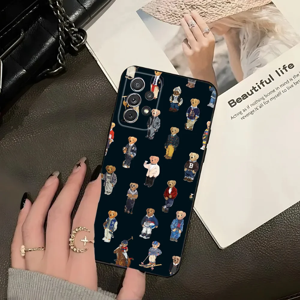 Baron F-Filou Bear Fashion Phone Case For Xiaomi 11 Redmi Note 5G 8T 9A 9 10T Note8Pro Note9 12SUltra Black