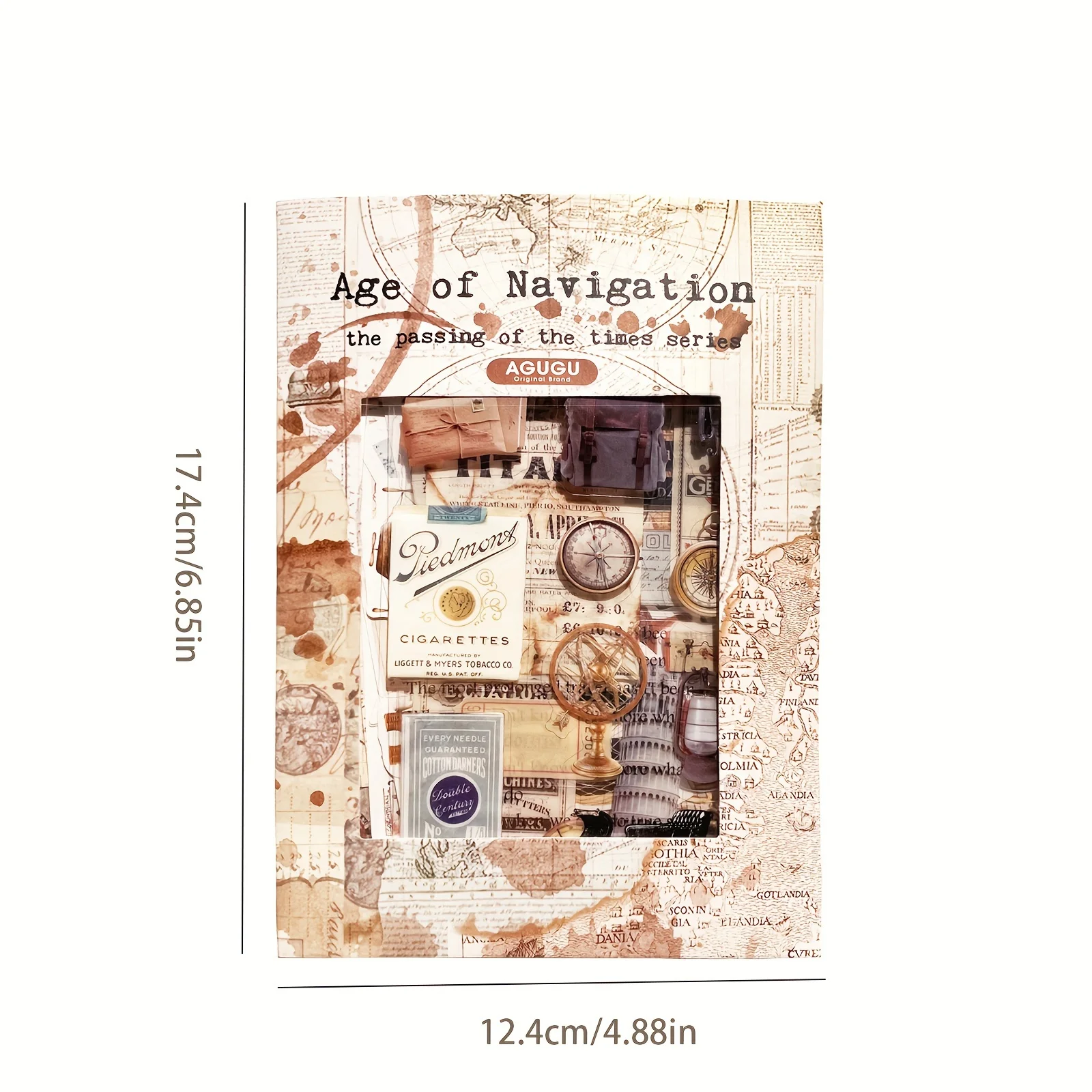 30 шт. винтажные бумажные наклейки с подложкой для ручного палатки скрапбукинга