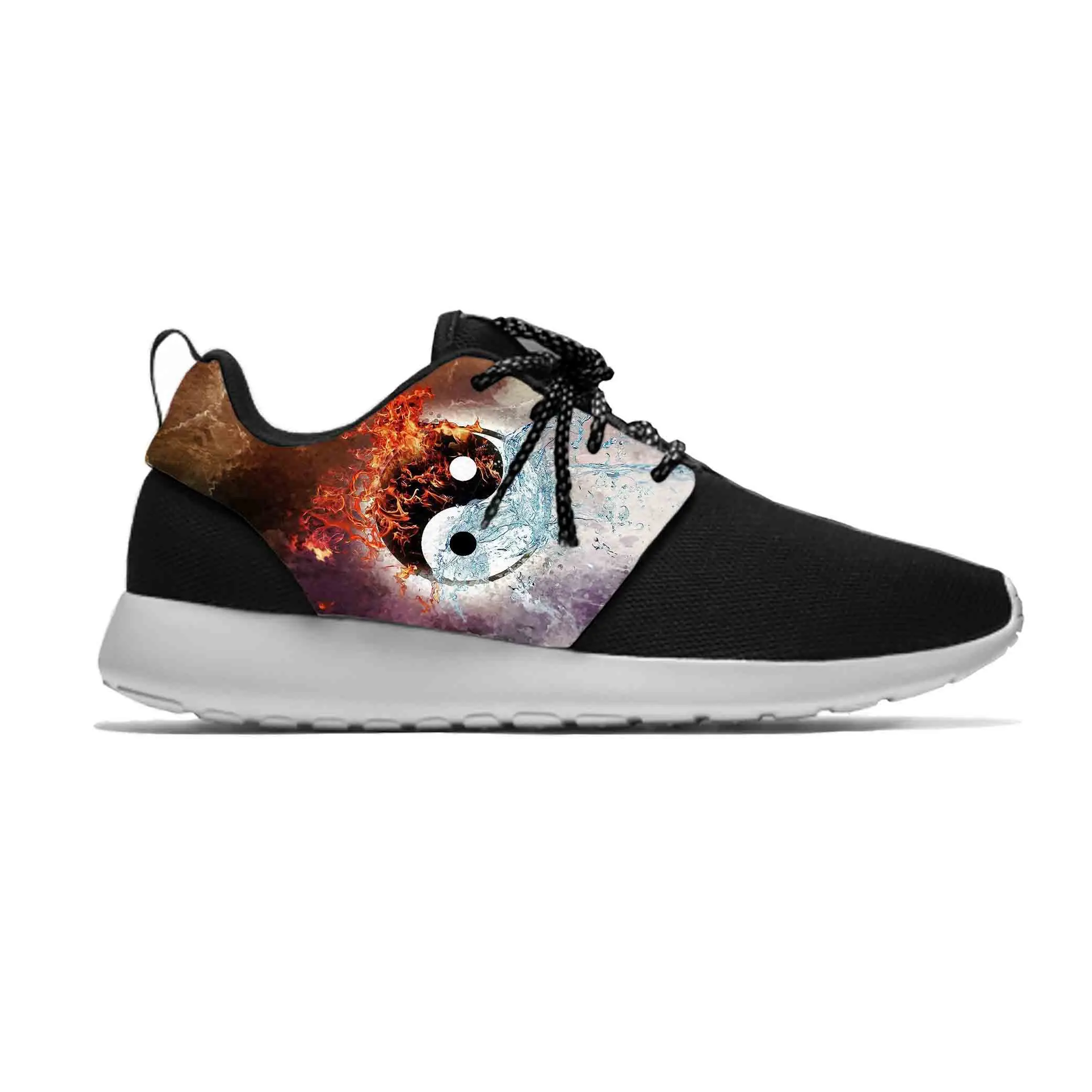 

Anime Cartoon Manga Fire Flame Yin Yang Koi Hot Running Shoes Casual Breathable Mesh Sports Shoes Lightweight Men Women Sneakers