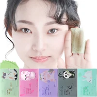 100pcsbox face oil blotting paper protable matting face wipes facial cleanser oil control oil absorbing face cleaning tools