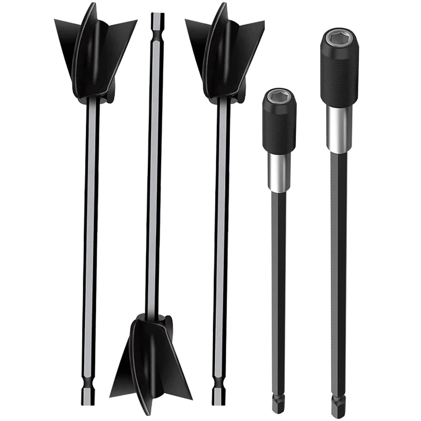 

5pcs Durable Stirring Sticks Glazes For Epoxy Resin Drill Attachment Reusable Reliable Labor Saving Home Use Convenient Safe